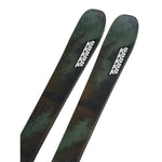 K2 Mindbender 85 Wide QC skis 2025 feature a dark green design.