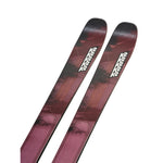 K2 Women's Mindbender 89Ti skis 2025 feature a red and black graphic design.