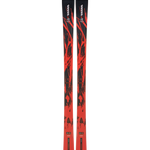 K2 Mindbender 88 skis, black and red graphic design on twin tips