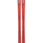 K2 Mindbender 88 skis, side view with red tops and black accents