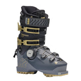 K2 Mindbender 95 BOA® ski boot features a gray and yellow color scheme with a distinctive design.
