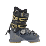 K2 Women’s Mindbender 95 BOA® ski boot features a blue and yellow color scheme with visible BOA® dial.