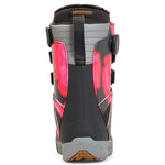 K2 Boundary snowboard boot, black and red design with visible hardware.