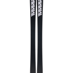 K2 Reckoner 92 skis, dark finish with white K2 logos, rear view.