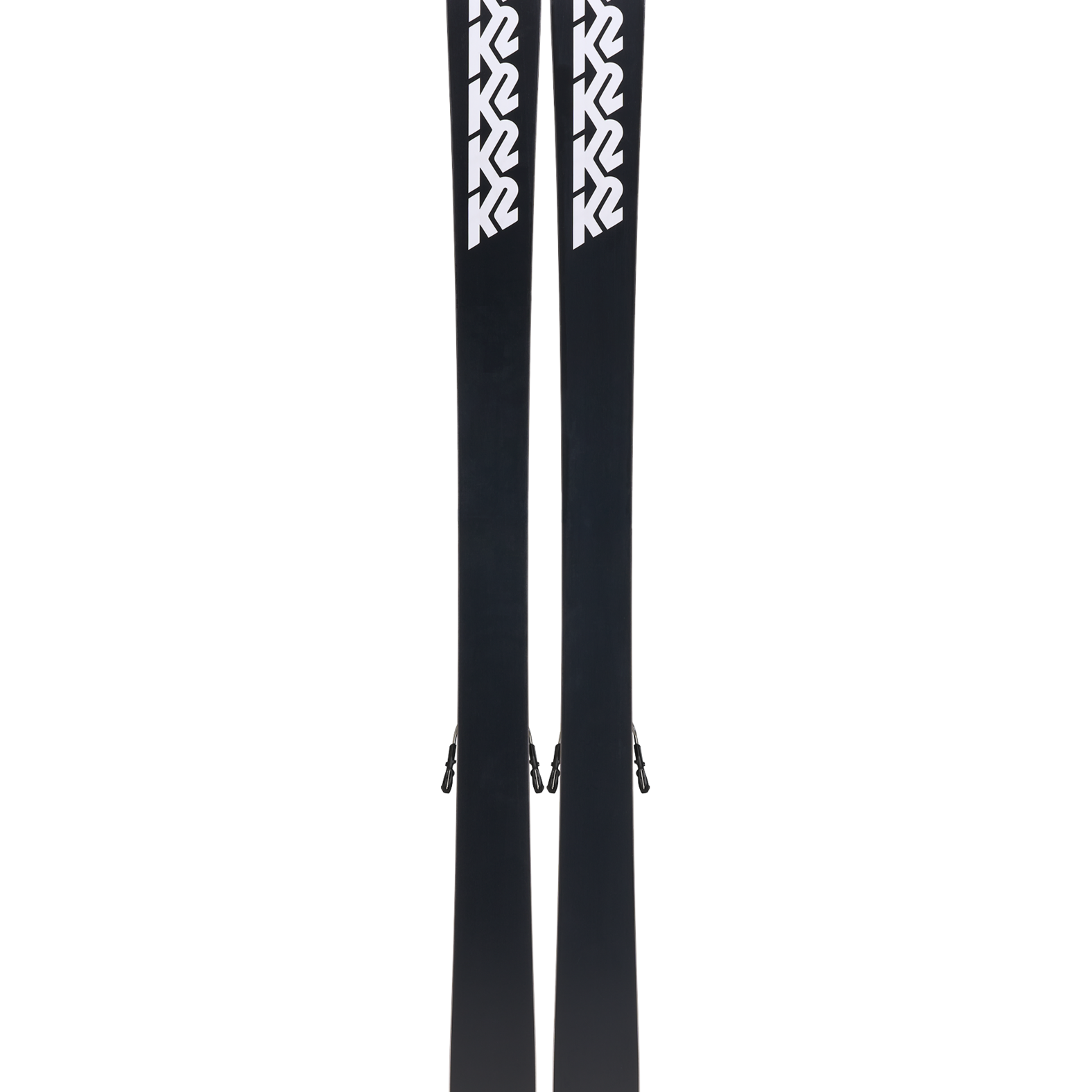 K2 women's Reckoner 92 skis, black with K2 logos, no bindings visible