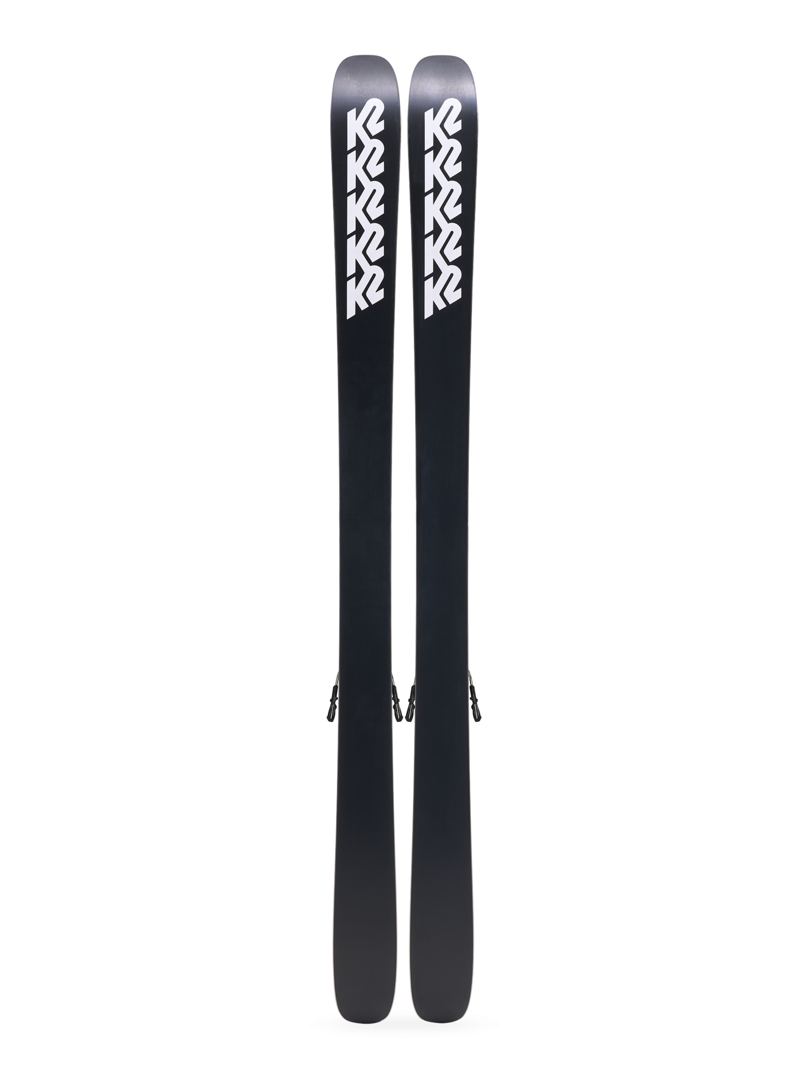 K2 women's Reckoner 92 skis, black with K2 logos, no bindings visible