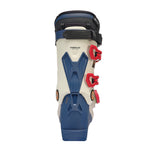 K2 Recon 120 BOA® ski boot features a white and gray color scheme with red accents and a distinctive sole design.