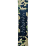 K2 Standard 2025 snowboard features a camouflage pattern with a white graphic along the base.