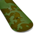 K2 Standard snowboard 2025 features a vibrant green and white graphic design.