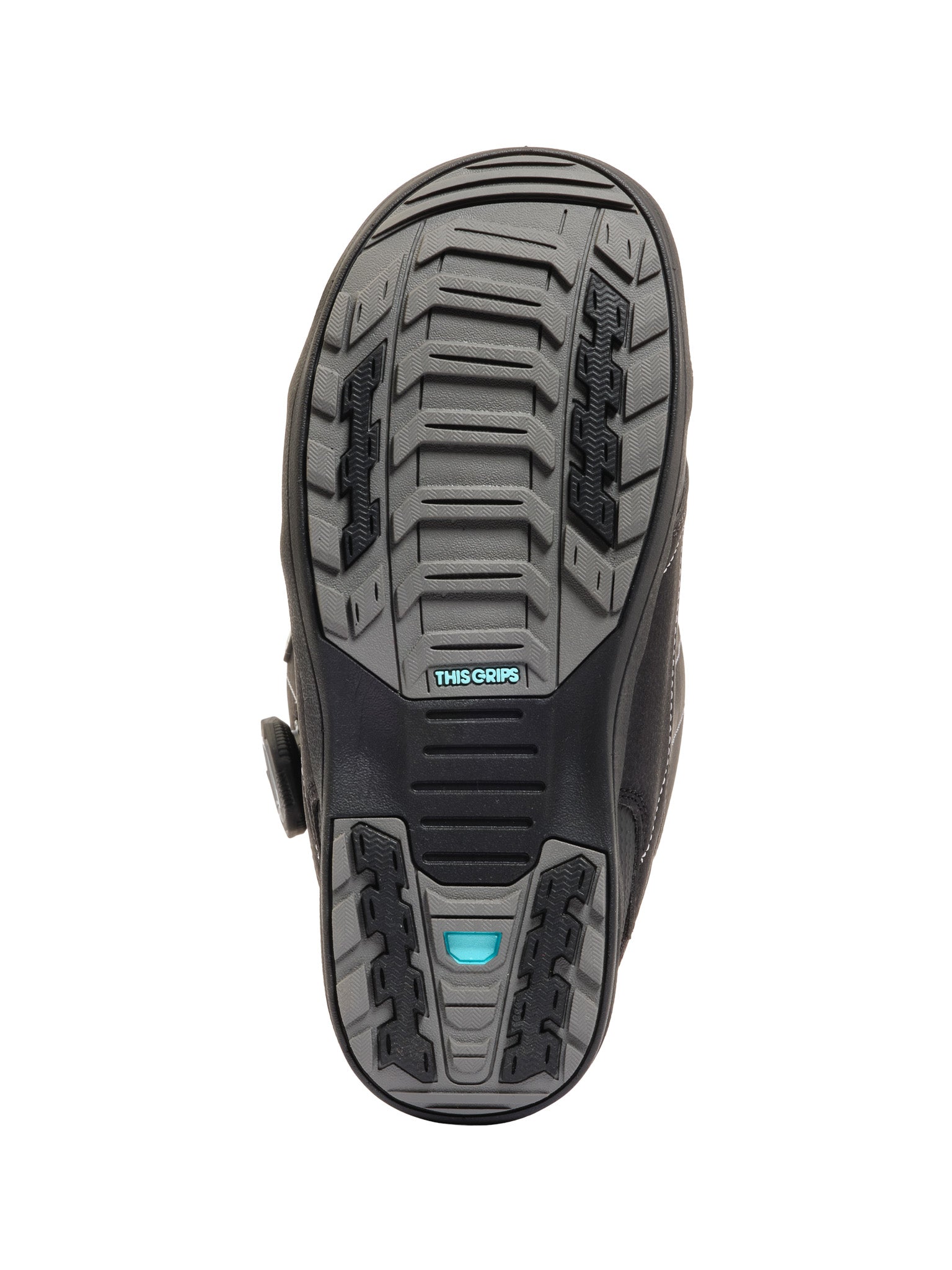 Black K2 Trance snowboard boot features a textured sole and silver hardware.