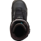 Black K2 Trance 2025 women's snowboard boot with Boa lacing system and gray accents.