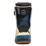 K2 Trance 2025 women's snowboard boot features a teal and white colorway with Boa lacing.