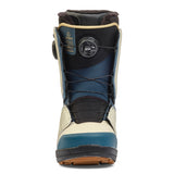 K2 Trance 2025 women's snowboard boot features a teal and white colorway with Boa lacing.