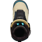 K2 Women's Trance snowboard boot, 2025 model, features a teal and cream colorway with black accents.