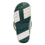 Green K2 YOU+H 2025 snowboard boot sole with black tread pattern.