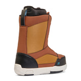 K2 YOU+H snowboard boot, 2025 model, features a brown and black color scheme with a distinctive design.