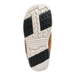 K2 YOU+H 2025 snowboard boot, brown and white, with textured sole pattern.