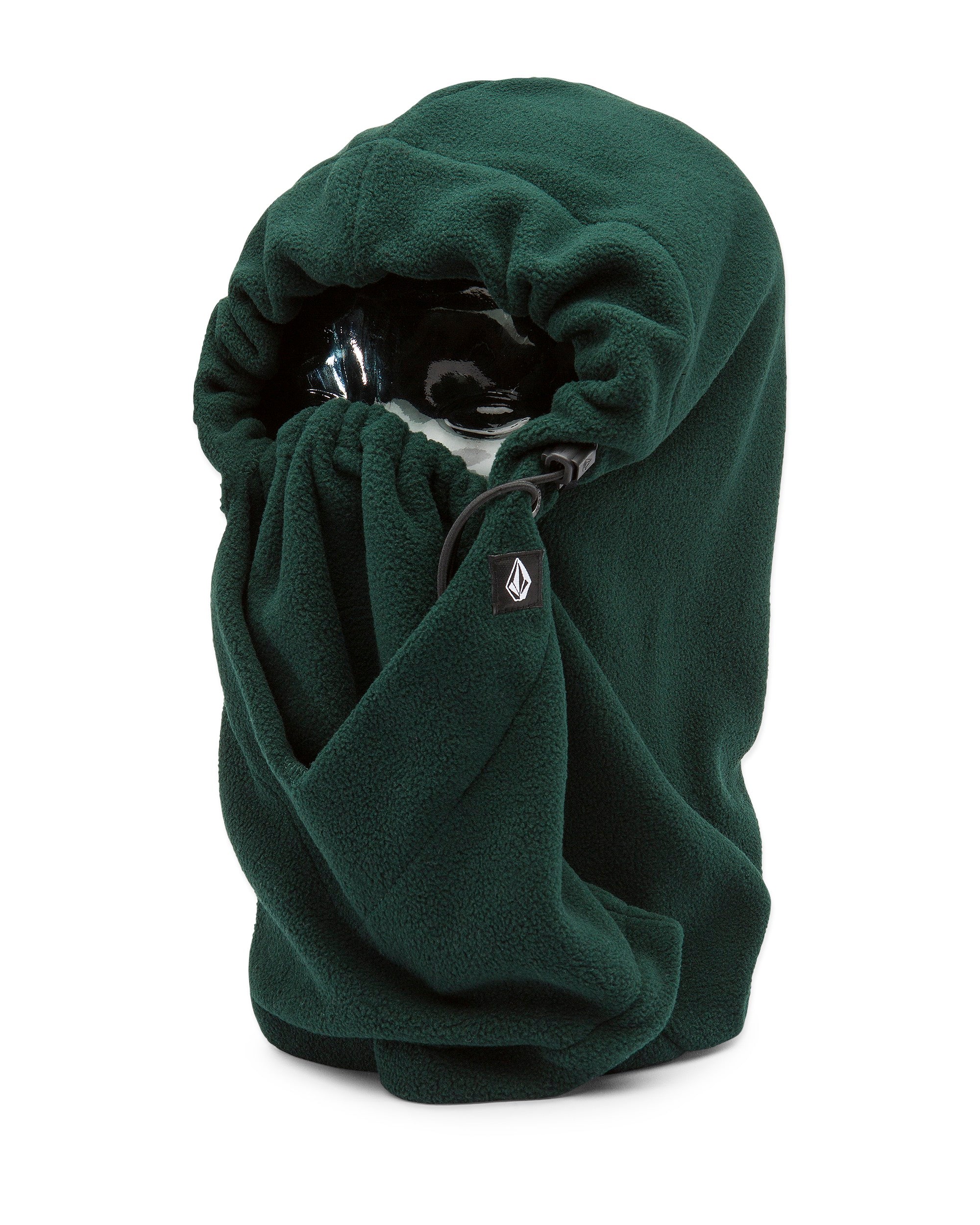 Volcom Women's V. Scout Hood - A dark green hooded sweatshirt with a white logo on the chest and a drawstring at the waist.