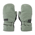 Volcom Women's Peep GORE-TEX Mitt - A pair of mittens with a quilted pattern on the back and black straps around the wrists.