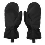 Volcom Women's Peep GORE-TEX Mitt - A black mitt with a textured pattern on the palm and thumb, featuring a strap closure at the wrist.