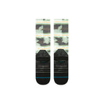Stance Junior's Hassagore Snow Sock 2025 - A pair of snow socks with a green and grey patterned design.