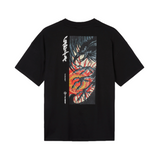 CAPiTA - Kazu Short Sleeve Tee 2026 is shown in a black color with white lettering and a graphic of a man's face on the front.