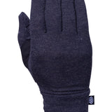 The 686 Women's GORE-TEX SMARTY 3-in-1 Gauntlet Mitt features a dark gray color with a fleece-lined interior, a ribbed cuff, and a thumb strap.