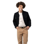 Arcade Vernan Kee Keyah Belt 2025 - A black belt with a repeating pattern of yellow, blue, and white stripes.