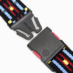 Arcade Vernon Kee Keyah Slim Belt 2025 - Black belt with red, blue, and yellow accents.
