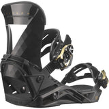 Salomon Women's Mirage Snowboard Bindings - Black bindings with gold accents on buckles and straps.