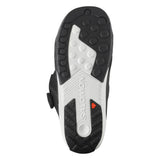 Salomon Men's Dialogue Dual BOA Wide Snowboard Boots - Black snowboard boots with a textured rubber sole and silver metal hardware.