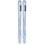 Salomon QST Blank Skis 2025 - White skis with gray and blue lettering on top.