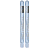 Salomon QST Blank Skis 2025 - White skis with gray and blue lettering on top.