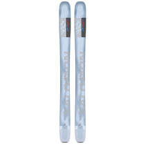 Salomon QST Blank Skis 2025 - White skis with gray and blue lettering on top.