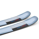 Salomon QST Blank Skis 2025 - A pair of skis with a light blue base color and white geometric shapes on top.