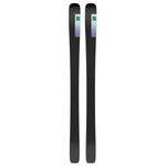Salomon Women's Stance 88 Skis 2025 - A pair of black skis with a purple gradient logo on top, featuring the letter "S" in bold font.