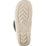 Salomon Men's Faction BOA Snowboard Boots 2025 - A pair of black snowboard boots with a textured, rubber sole and silver metal hardware.