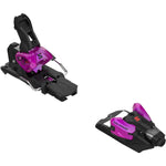 Salomon Strive 16 MN Ski Bindings - Black bindings with purple accents and a black logo on top.