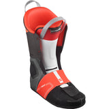 Salomon Men's S/PRO SUPRA BOA 120 Ski Boots - Black ski boots with a white logo on the side and silver buckles.