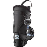 Salomon Junior Team T2 Ski Boots 2025 - Black ski boots with a textured pattern on the side and silver buckles.