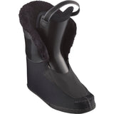 Salomon Junior Team T2 Ski Boots 2025 - Black ski boots with a shiny, smooth surface and a strap on top.