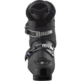 Salomon Junior Team T2 Ski Boots 2025 - Black ski boots with blue accents and silver buckles.