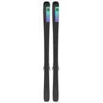 Salomon Women's Stance 84 Skis with M11 GW Bindings - A pair of skis with a purple and teal gradient logo on top, featuring the letter "S" in black.