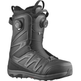Salomon Launch SJ BOA Snowboard Boots 2026 - Black snowboard boots with a textured pattern on the side and a BOA closure system.