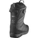 Salomon Launch BOA SJ Snowboard Boots 2025 - Black snowboard boots with a textured pattern on the side and a BOA dial on the top.