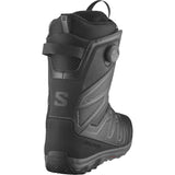 Salomon Launch BOA SJ Snowboard Boots 2025 - Black snowboard boots with a textured pattern on the side and a BOA dial on the top.