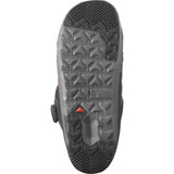 Salomon Launch BOA SJ Snowboard Boots 2025 - Black snowboard boots with a textured rubber sole and black laces.
