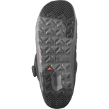 Salomon Launch SJ BOA Snowboard Boots 2026 - Black snowboard boots with a textured, rubber sole and red accents on the side.