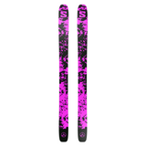 Salomon S/Lab QST X Skis 2026 - A pair of skis with a black base and pink accents, featuring a distinctive "S" logo on the tip.