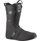 Salomon X-Approach Lace BOA Snowboard Boot 2026 - A black snowboard boot with a textured fabric upper and a silver BOA dial on the side.
